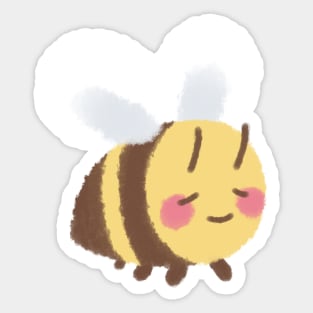 Cute Minecraft-Inspired Bee Sticker